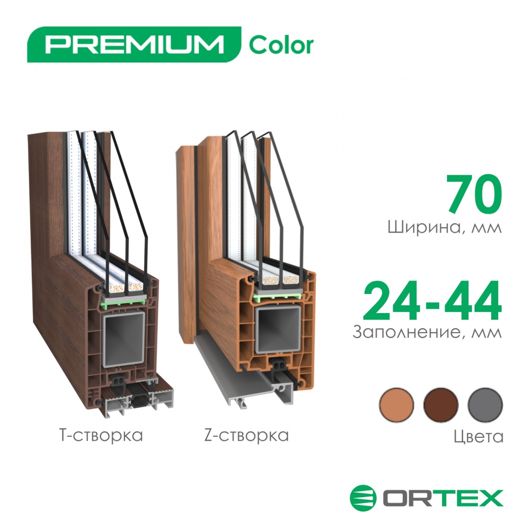 Дверной профиль ORTEX Premium Color